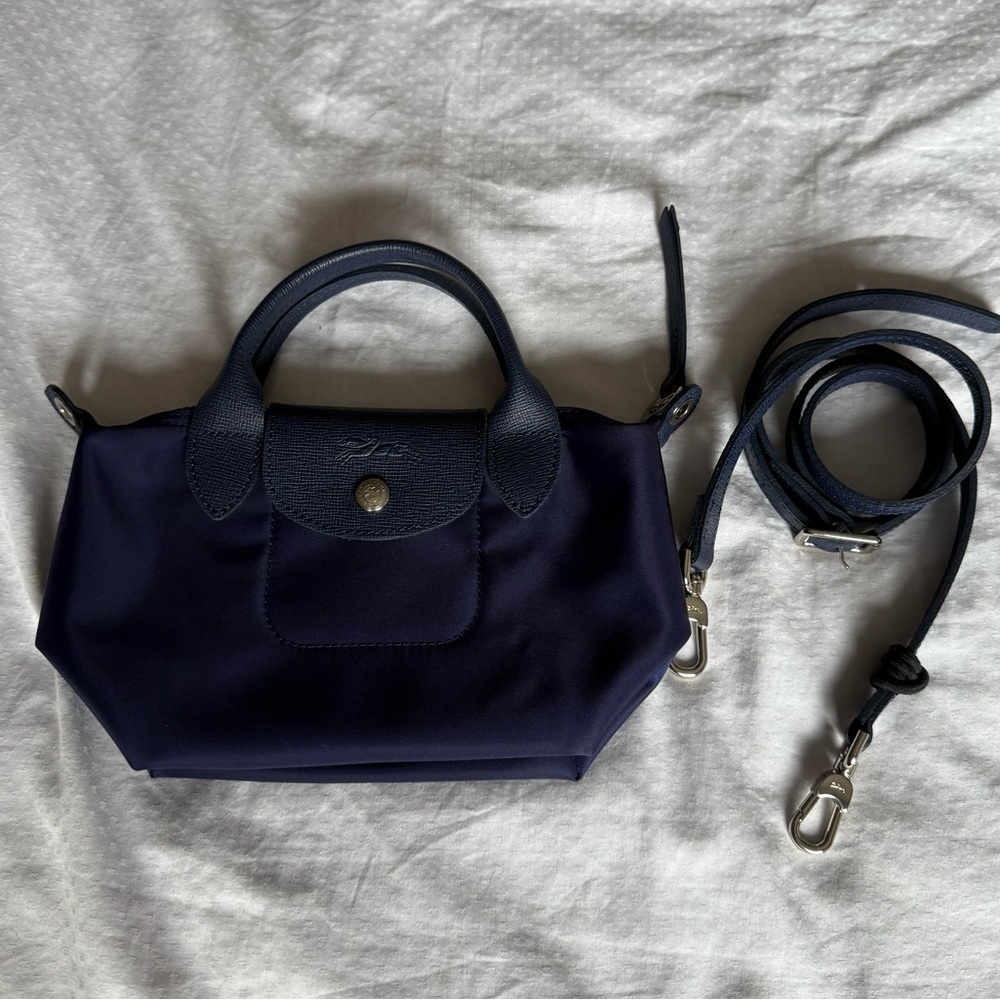 Longchamp XS Blue Neo crossbody